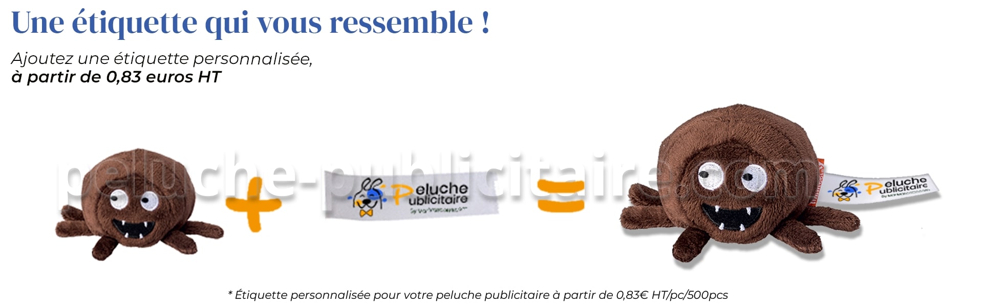 Personnalisation tag peluche Personnalisation tag peluche