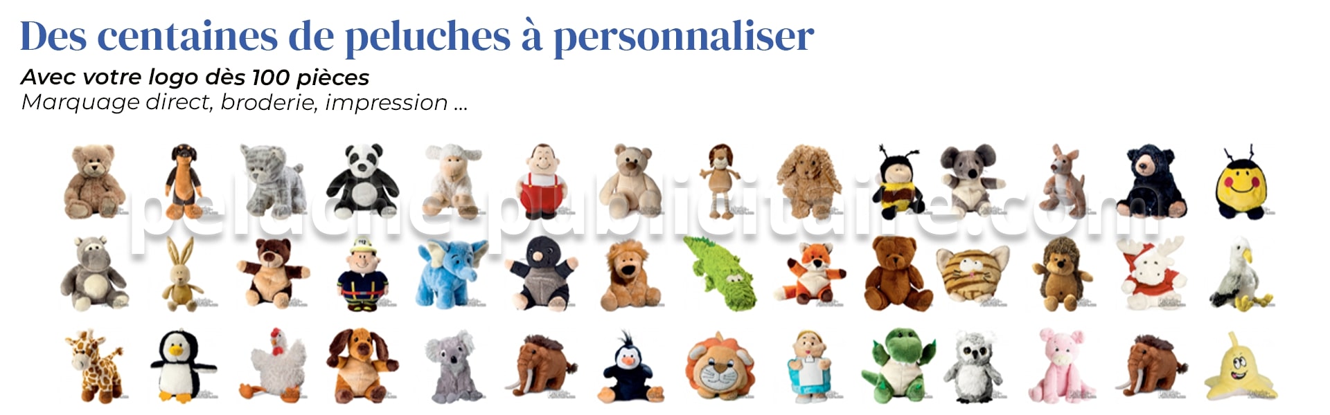 Peluches à personnaliser Peluches à personnaliser