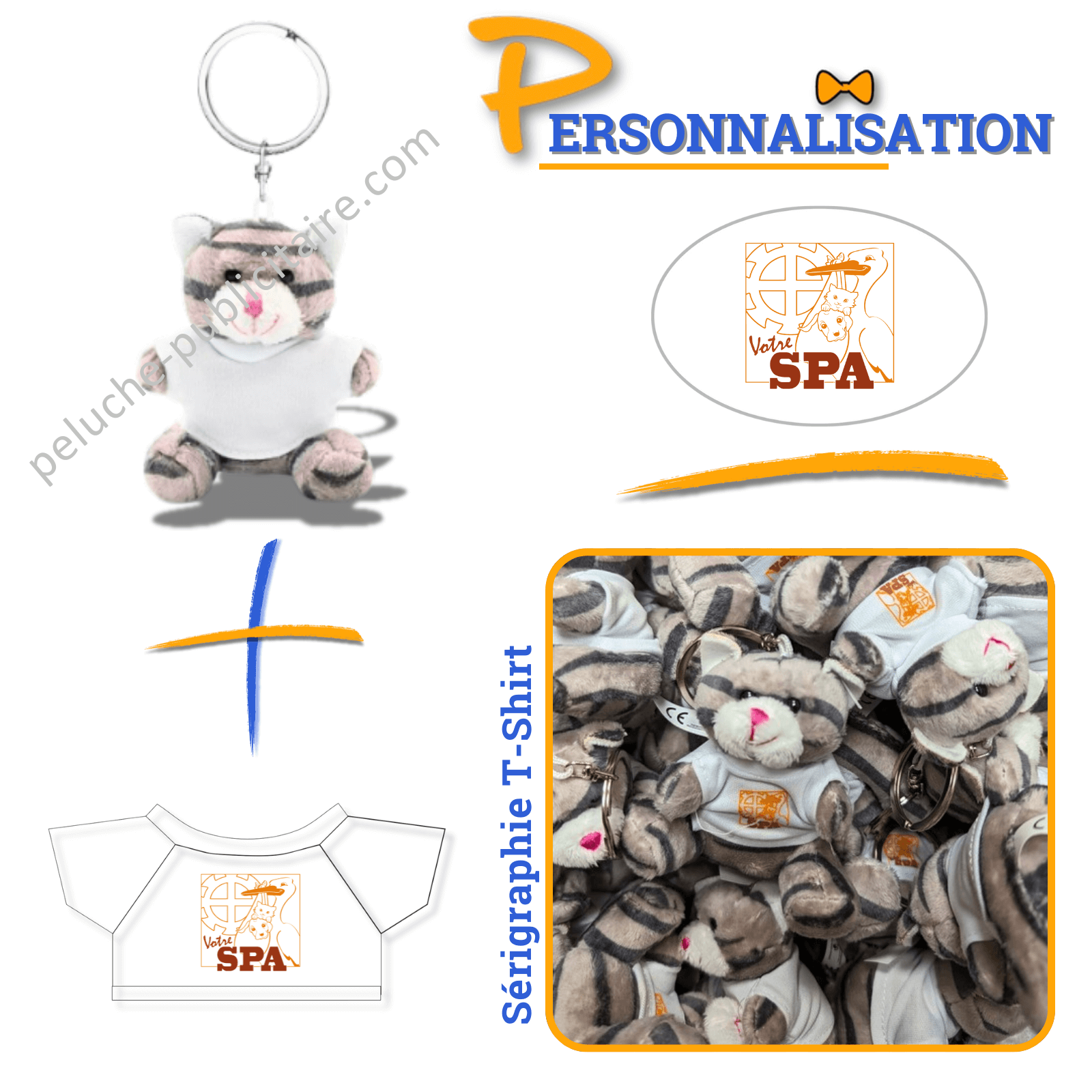 peluche personnalisée avec le logo de la SPA peluche personnalisée avec le logo de la SPA