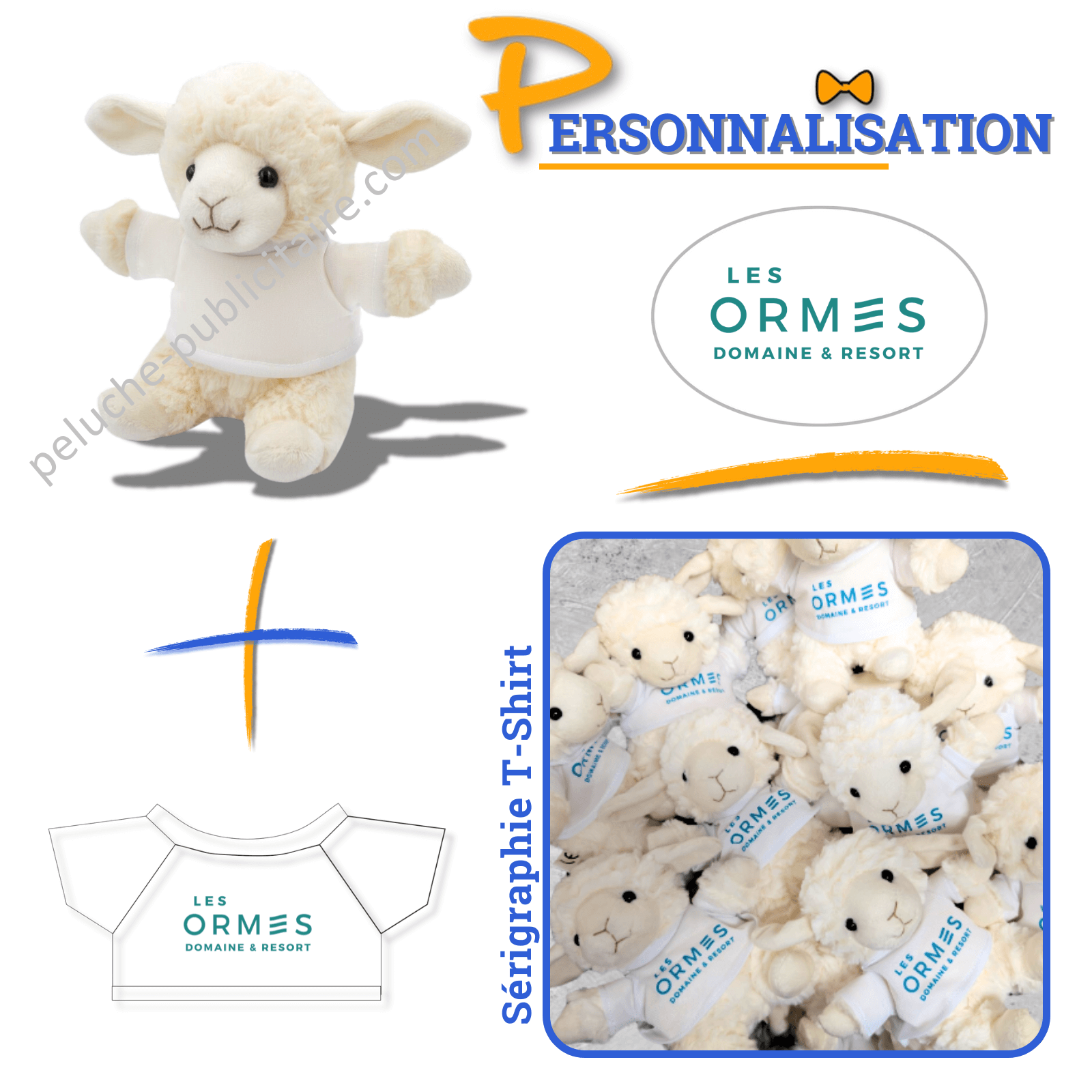 peluche avec t shirt logo les ormes peluche avec t shirt logo les ormes