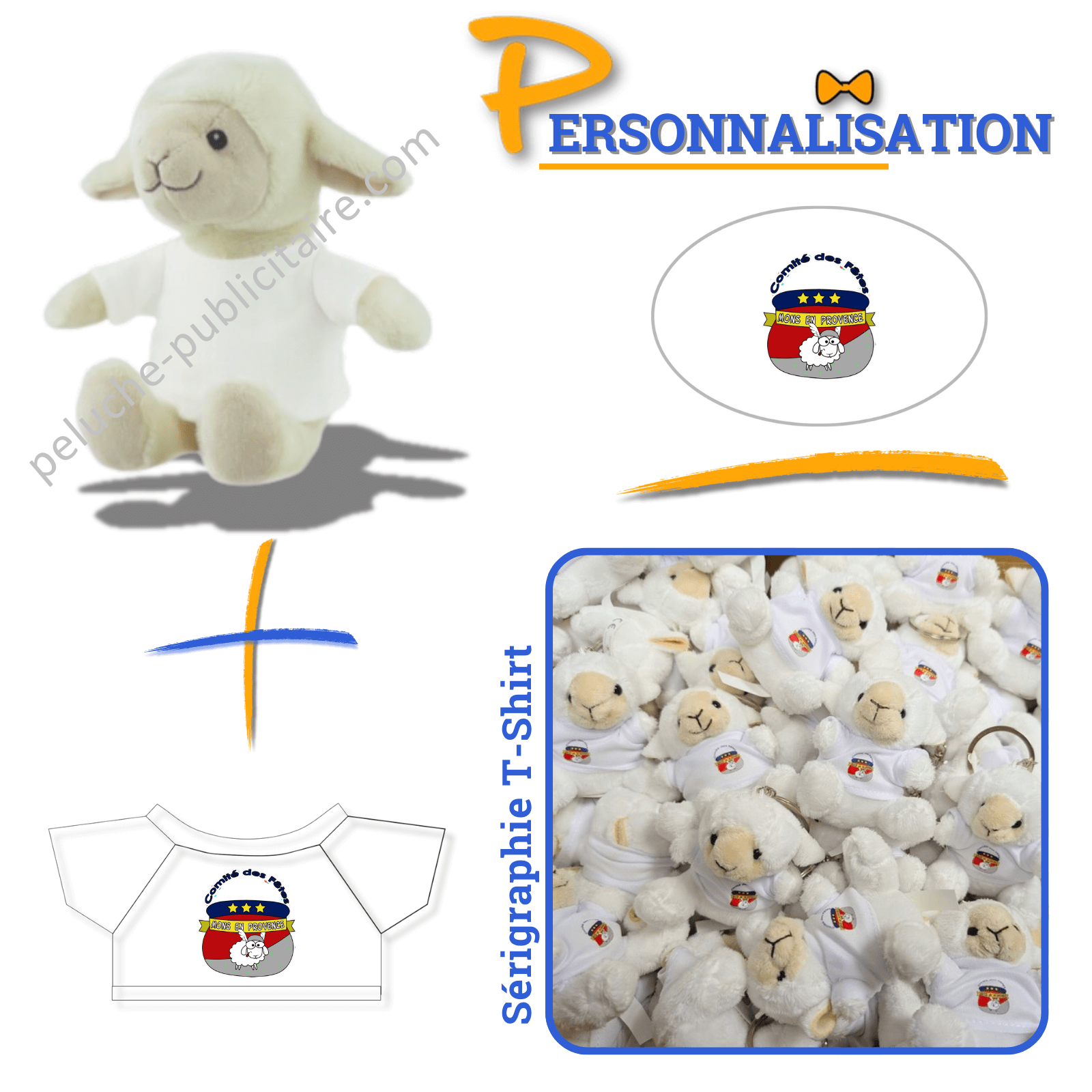 peluche avec logo revendeurs mouton peluche avec logo revendeurs mouton