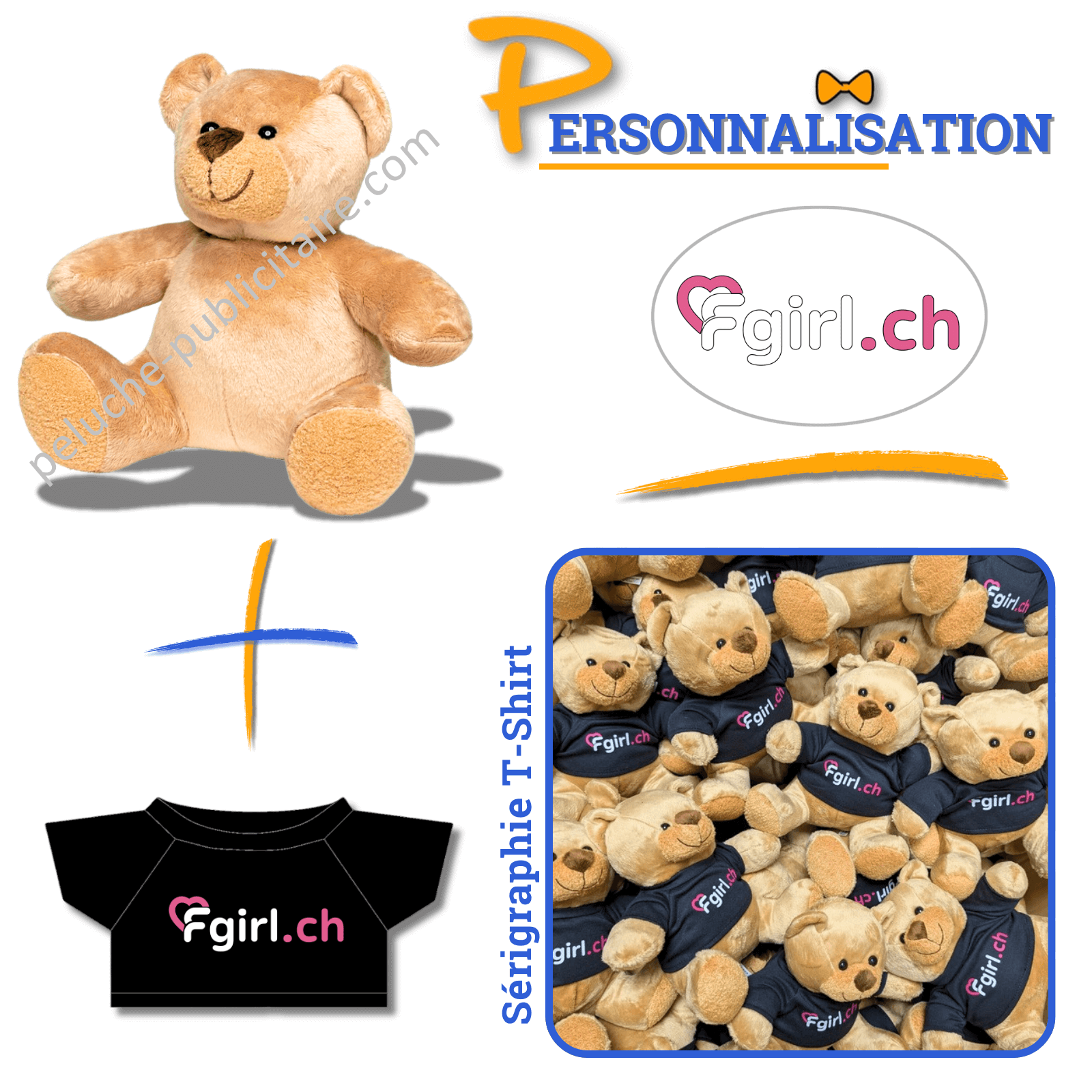 peluche ours à personnaliser avec t shirt fgirl peluche ours à personnaliser avec t shirt fgirl